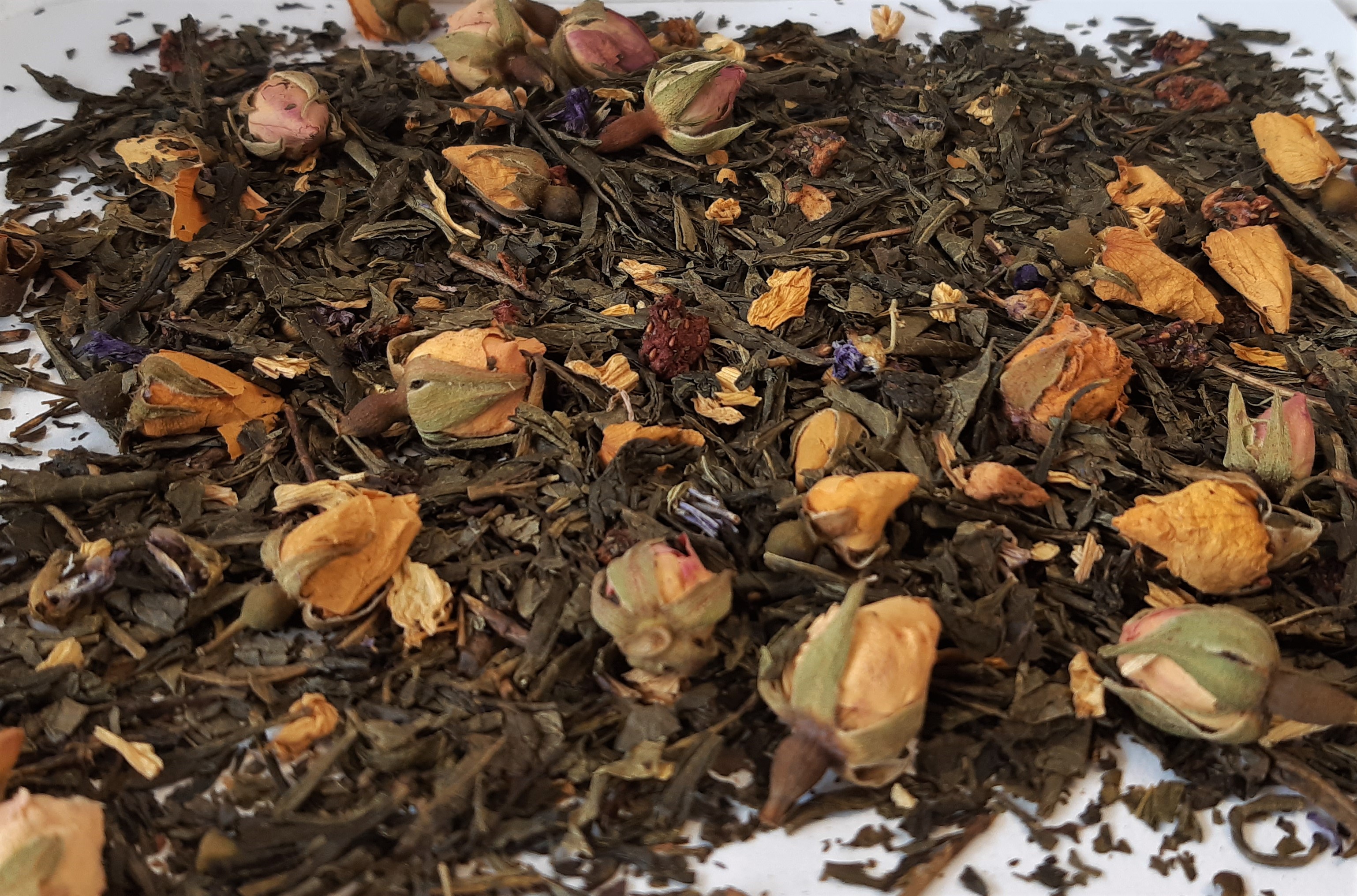 Früchtetraum | armomatisierter grüner Tee | Grüner Tee | Tee | Teeburg